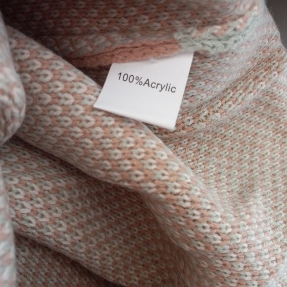 Miss Sparkling Boho Southwestern Pastel Desert Longline Cardigan Cactus Size M - Picture 3 of 5